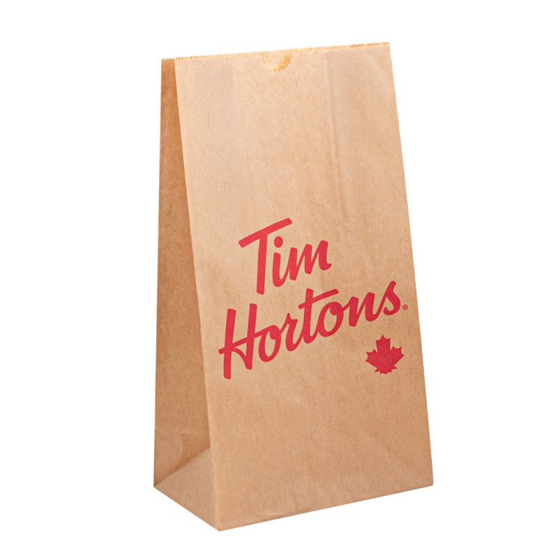 Papieroweniestandardowe papierowe torba Logo Brązowe opakowanie hurtowe opakowanie w torbie z jedzeniem